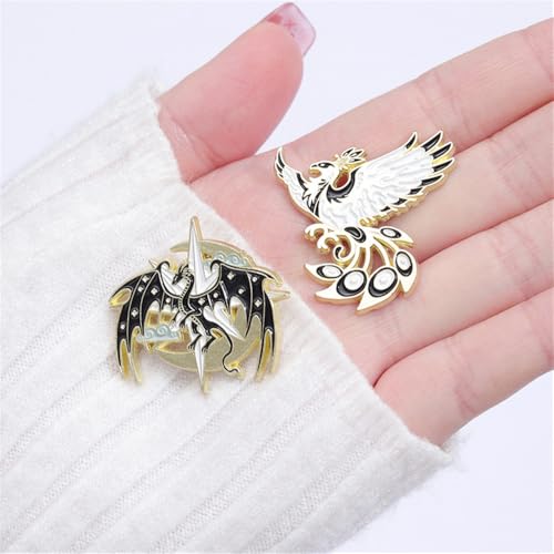 Image of Enamel Pin Set Creative Lovely Brooch Pins Enamel Lapel Pin Lettering Pins Lapel Badge