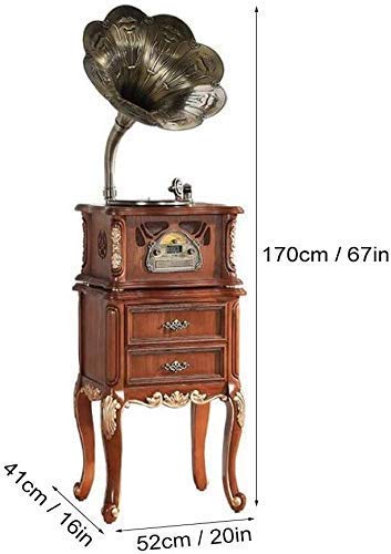 YAMMY Tourne-Disque, Gramophone, Haut-Parleur Bluetooth rétro, Haut-parleurs Vintage en Forme de Gramophone avec entrée… - Les Beatles, Paul McCartney, John Lennon, RIngo Starr, George Harrison YAMMY Tourne-Disque, Gramophone, Haut-Parleur Bluetooth rétro, Haut-parleurs Vintage en Forme de Gramophone avec entrée… – Image 6
