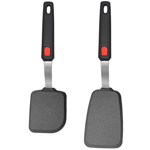 Comparison: Best Silicone Spatula For Eggs 6 2 Pack Silicone Spatula Turner, 600°F Heat Resistant Kitchen Spatula Set for Nonstick Cookware, Cooking Utensil Set for Egg Pancake Flipper/Heat Resistant Silicone Grip