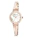 Anne Klein Women's AK/2216BLRG Swarovski Crystal-Accented Rose Gold-Tone and Blush Pink Bangle Watch
