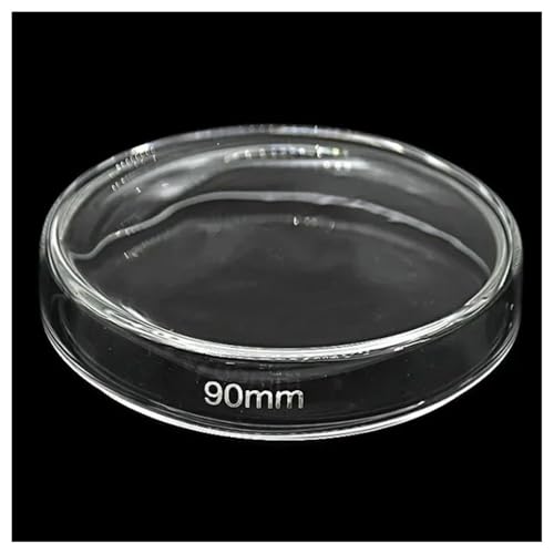 Boîte de Petri en verre borosilicaté transparent 90 mm pour laboratoire lot de 10 pièces