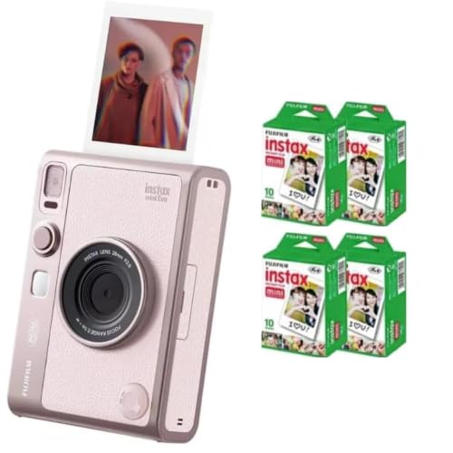 Image of Fujifilm Instax Mini EVO Instant Camera (Pink + Extra Film (40 Sheets))