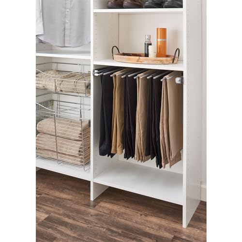 Image of Rev-A-Shelf Sliding Pants Rack for Closets, Min Opening Width of 29.75 inch