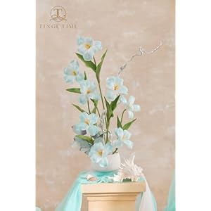 TINGE TIME 10pcs Fake Flowers, 15.3" Blooming Tulips Artificial Flowers, Real Touch Tulips for DIY Indoor Home Wedding Office Kitchen Vase Floral Arrangements (Light Blue) TINGE TIME 10pcs Fake Flowers 153 Blooming Tulips Artificial Flowers Real Touch Tulips for DIY Indoor Home Wedding Office Kitchen Vase Floral Arrangements Light Blue