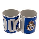 Taza de café / té del Real Madrid desde 1902 con el escudo del club,Producto autorizado oficial Capacidad 11 oz / 0.31 litro Material: Cerámica