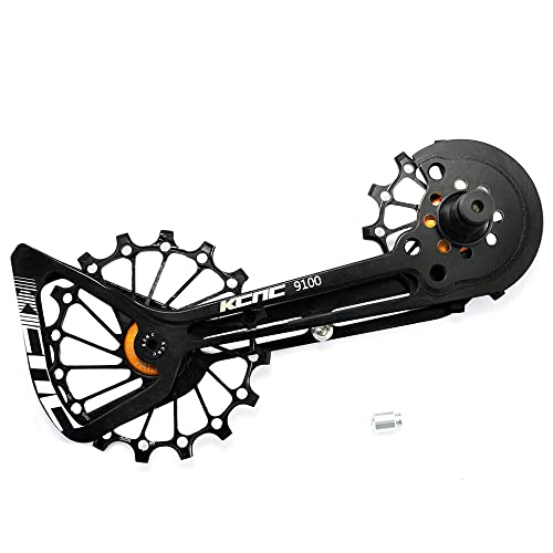 KCNC Road Oversized Pulley CageFor Dura-Ace/Ultegra R8000/R9100,BK, SK2260, Black, Top 12t & Bottom 16t - Image 3