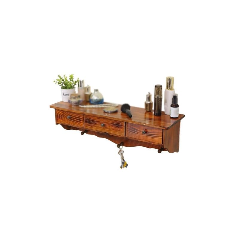 półki ścienne Regał ścienny w stylu vintage Minimalistyczna szafka do przechowywania(Brown)