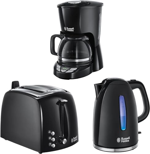 Russell Hobbs Set Textures+: Bouilloire Electrique [Ultra rapide] 22591-70 + Grille pain [2 Fentes]...