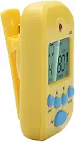 Generic Mini Metrônomo Digital Portátil Beat Tempo para Músicos Com Clipe e Design de Buraco de Cordão para Guitarristas e Bateristas Azul (Amarelo)