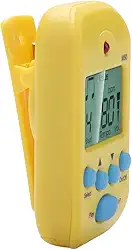 Generic Mini Metrônomo Digital Portátil Beat Tempo para Músicos Com Clipe e Design de Buraco de Cordão para Guitarristas e Bateristas Azul (Amarelo)