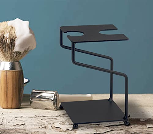 Dgudgu Safety Razor Stand For Men Shaving Brush Stand Black Shave Stand Shave Brush Stand Razor Holder Stand Stainless Steel Razor And Brush Stand #TOP2