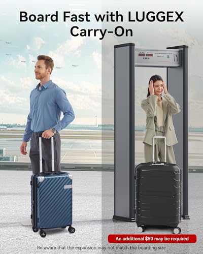 Luggex KV-GY20 Luggage With Spinner Wheels - Polycarbonate Expandable Hard Shell Suitcase thumb #1