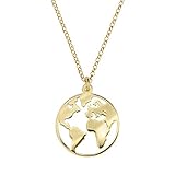 collar oro rosa 🌎 Cadena PLATA DE LEY con longitud ajustable entre 40 y 45 cm para poder lucir como collar o como gargantilla. El collar en plata del mundo está disponible en dos tamaños distintos de 14 y 20mm de diámetro. Estas joyas para mujer se pueden combinar tanto con un look más diario como con uno para un evento especial.