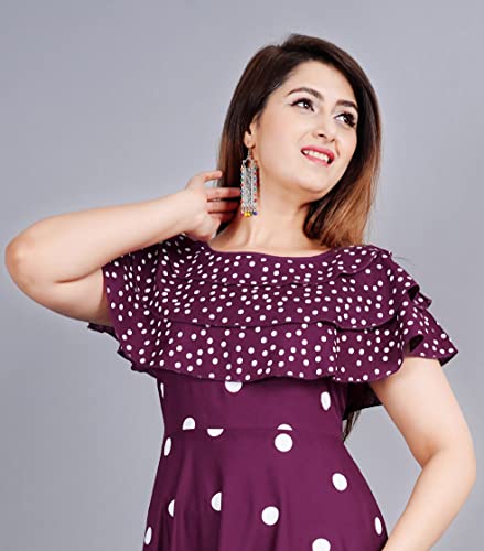 Image of Women's Polka Dot Fit and Flared Royon Dress