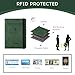 ILIYAH-Passport Cover-Passport Holder Travel Wallet-RFID Blocking Passport Case Travel Accessories Card Holder Wallet Unisex Travel Gifts (Green)