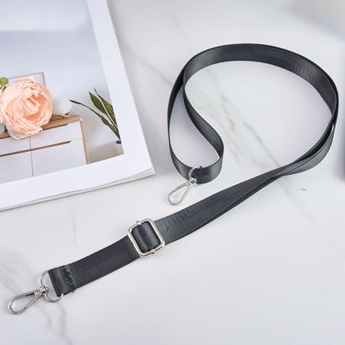 Alças de bagagem, alça transversal de substituição, alça de bolsa prateada 73,7-139,7 cm