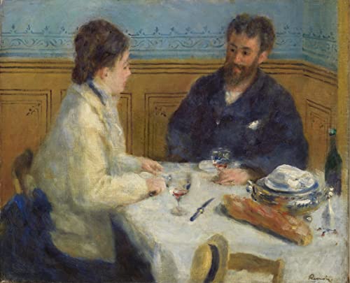 Cuadro Almuerzo de Renoir en lienzo de 60x90cm para decoración de paredes en oficinas elegantes
