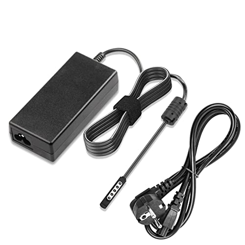 ARyee 12V 3,58A Adaptador de Fuente de alimentación Cargador de Tableta para Microsoft Surface Pro 1 Pro 2 Pro y RT Adaptador de alimentación Cable Cover