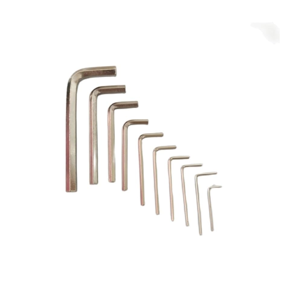 IMGASDCSD Allen Wrench, Allen Wrench L Shaped Hex Key Silver 1.27mm 4mm 5mm(4MM)