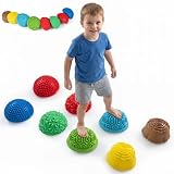COSTWAY Pietre di Equilibrio per Bambini 3 Anni+, Set di 8 Pezzi