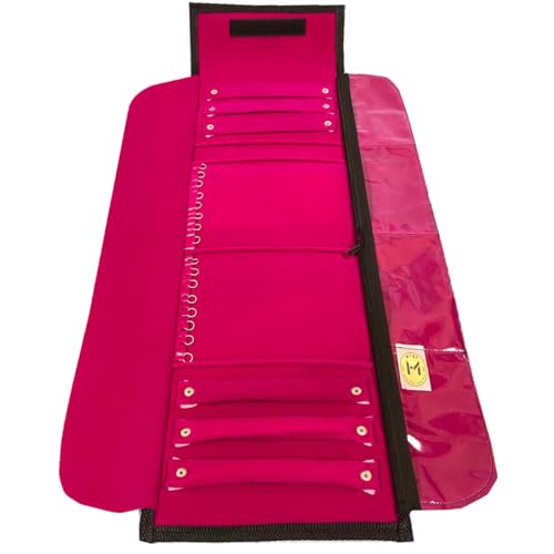 Mostruário Pano Estojo Grande Joia Semijóias Bijus Especial (Rosa)