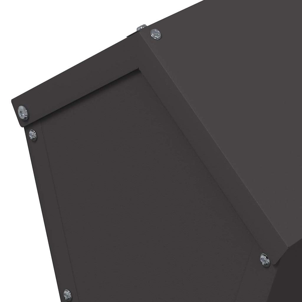 Comedero para pollos de acero laminado en frío lacado negro, 30 x 30 x 39 cm, resistente a la intemperie, para interior y exterior, con capacidad de 4 kg, práctico comedero para aves de corral