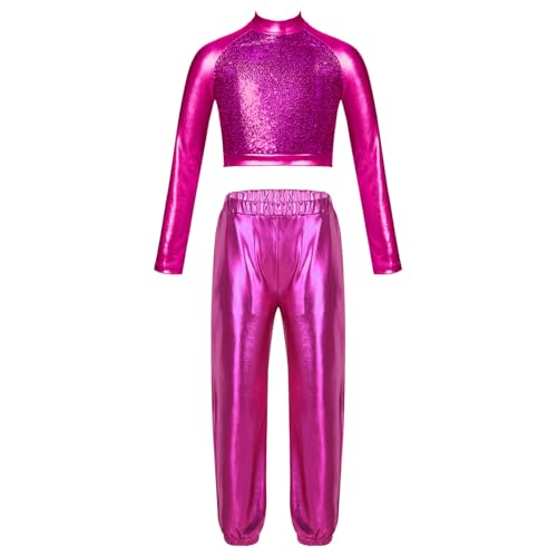 Tenue de gymnastique fille rose vif 13-14 ans ensemble sport deux pièces