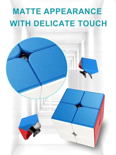 Image of CFMOUR Speed Cube Set - Stickerless 2x2 3x3 4x4 5x5 Magic Cubes Pack Bundle | Fast Turning, Moyu Meilong, Birthday Party Easter Valentines Day Gifts, Kids Puzzle Game, Brain Toy for Teens and Adults