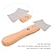 Guitar Slot Saw Blade, Iron Frets Cleaning Cutter with Beech Handle Guitar Nut Hole Iron Cutter with Ruler Edge Guitar Slot Saw Cutter for Music Instrument(Wooden)