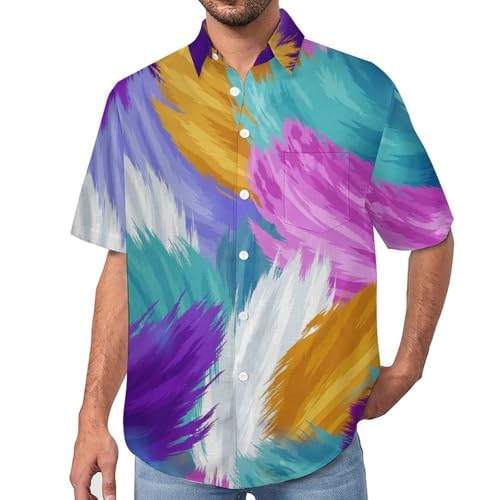 Chemise hawaïenne homme manches courtes plage été taille S au 5XL casual