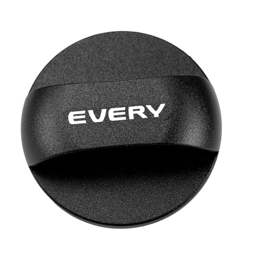 KOKATO スズキ エブリイ DA64V/DA17V エブリイワゴン DA64W/DA17W車種専用設計 アルミ製給油口キャップカバー フューエルキャップカバー ガソリンキャップ 装着簡単 カスタムパーツ (ブラック)