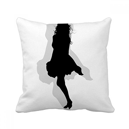 Jupe Silhouette Coussin Décoratif Idée Cadeau Originale 40x40cm - 2