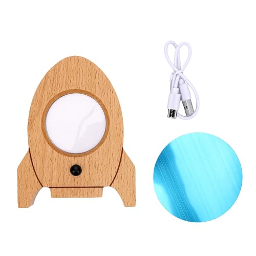 Lámpara de pared con sensor de madera quitamiedos infantil 5