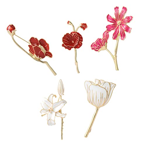 Épingles pour écharpes et vêtements Healeved anti-glisse à motif floral
