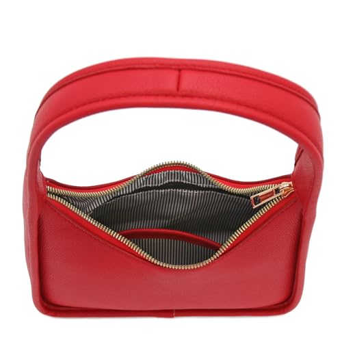 Image of Small Minimalist Shoulder Bag for Women, Faux Leather Underarm Purse, Chic Top Handle Handbag for Everyday