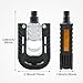 Folding Bike Pedals Universal No n-Slip Cycling Pedals Aluminum Alloy Wide Flat Bicycle Pedal for Folding Bike,BMX Bike,Road Bike,Mountain Bike MTB ﻿(Black,Size:3.86 * 2.76 * 1.18inch)
