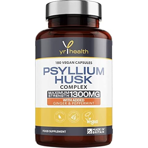 Psyllium Husks Capsules with Peppermint & Ginger Cover
