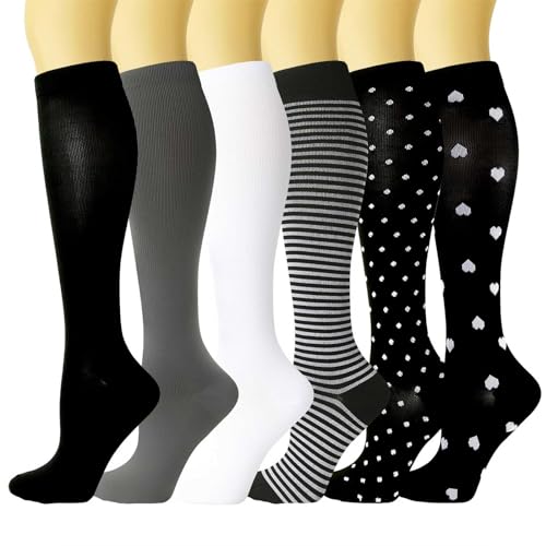 Generisch Medias de compresión para mujer y hombre, calcetines de compresión, calcetines de compresión, calcetines de trombosis, calcetines largos, calcetines de compresión, calcetines de ciclismo