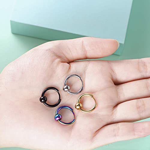 Surgical Stainless Steel Small Hoop Earrings 10mm/12mm/14mm Huggie Hoop Earrings for Women and Men4