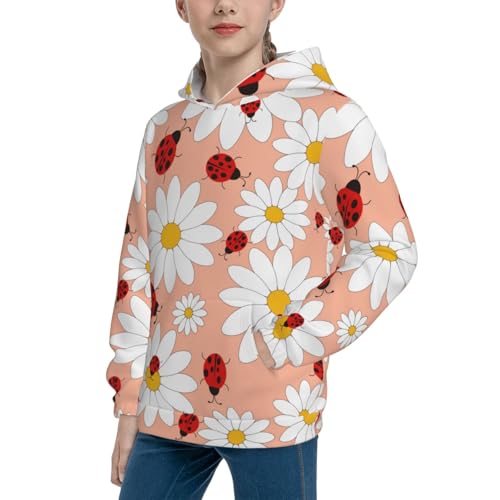 Daisy and Ladybug Kid Hoodies Boys Sweatshirts Girls Pullover with Pocket2