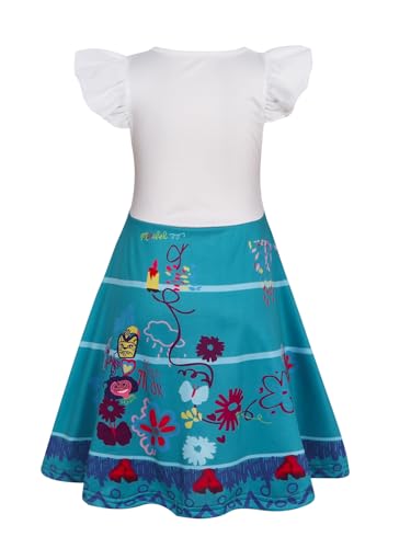 Jurebecia Girls Nightgowns Princess Nightdress Flutter Short Sleeves Pajamas Sleepwear for Toddler Kids Nightie Dress2