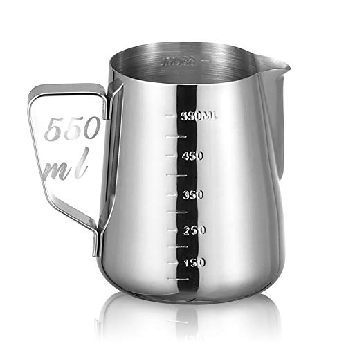 Wax Melting Pot Stainless Steel Candle Tins for Candle Making Container Melting Wax Warmers Metal Coffee Milk Frothing Jug DIY Candle Making and Soap Making Crafts (550ML)