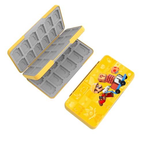 Switch Card Holder, Funda Juegos para Switch, Caja Tarjetas de Juego, con 48 Ranuras para Almacenamiento de Tarjetas de Juego y 48 Ranuras para Tarjetas SD, Silicona Blanda de Carcasa Dura (SC4801)