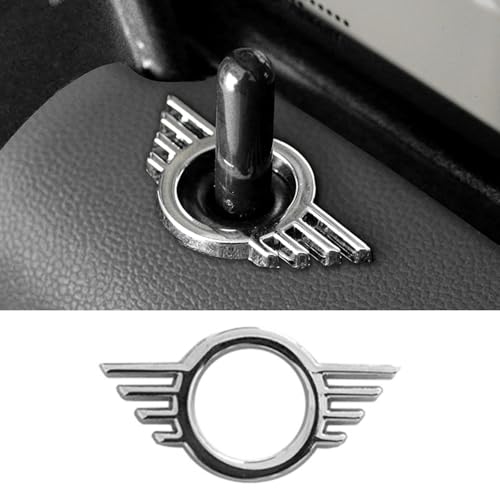 FDAIUN Interruptor de interruptor de elevación para puerta de aceite comestible, panel decorativo para Mini Cooper F54 F55 F56 F57 F60 R55 R56 R57 R58 R59 Accesorios 1 pieza (plata)