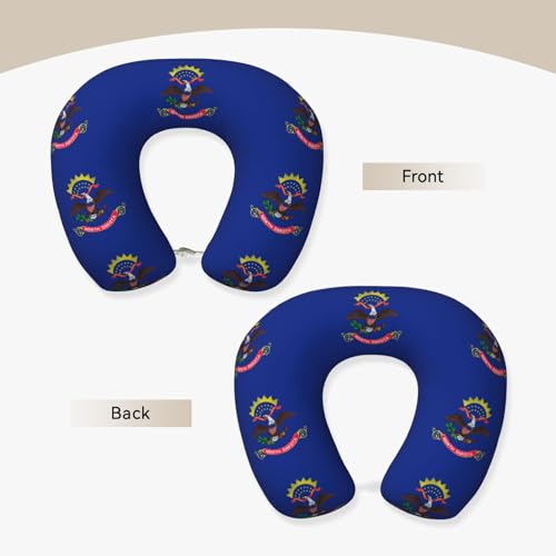 Almohada de viaje Polycotton Negra con memoria miniatura 3