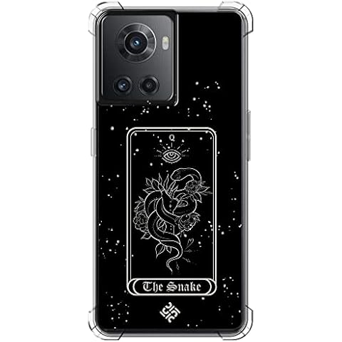 Movilshop Anti-Shock Case [ OnePlus Ace ] Esoteric Drawing [ Tarot Card - The Snake ] Reinforced Corner Silicone 1.5mm Thick Flexible Transparent Bumper Gel TPU Cover