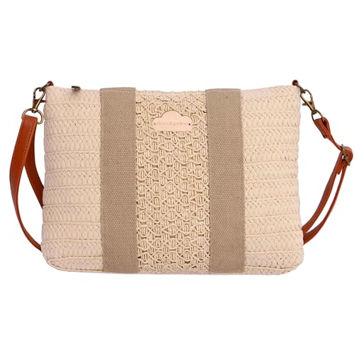 DON ALGODON, Bolso bandolera, Bandolera rafia,...