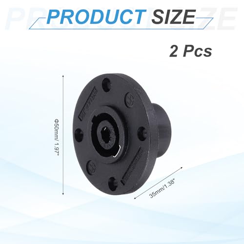 MECCANIXITY 2 piezas conector hembra XLR panel miniatura 2