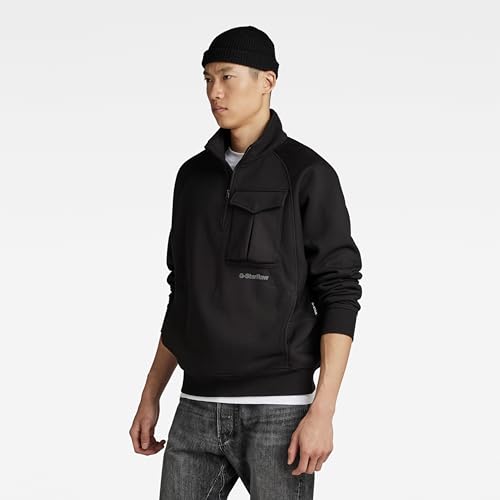 Miniatura 2 de G-Star Raw Sudadera Anorak Loose Para Hombre, Negro Dk Black D23893-D425-6484 , S