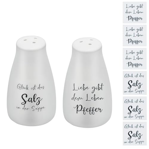 Salz und Pfefferstreuer Lustig Hochzeitsgeschenk Set mit 6 Salz...